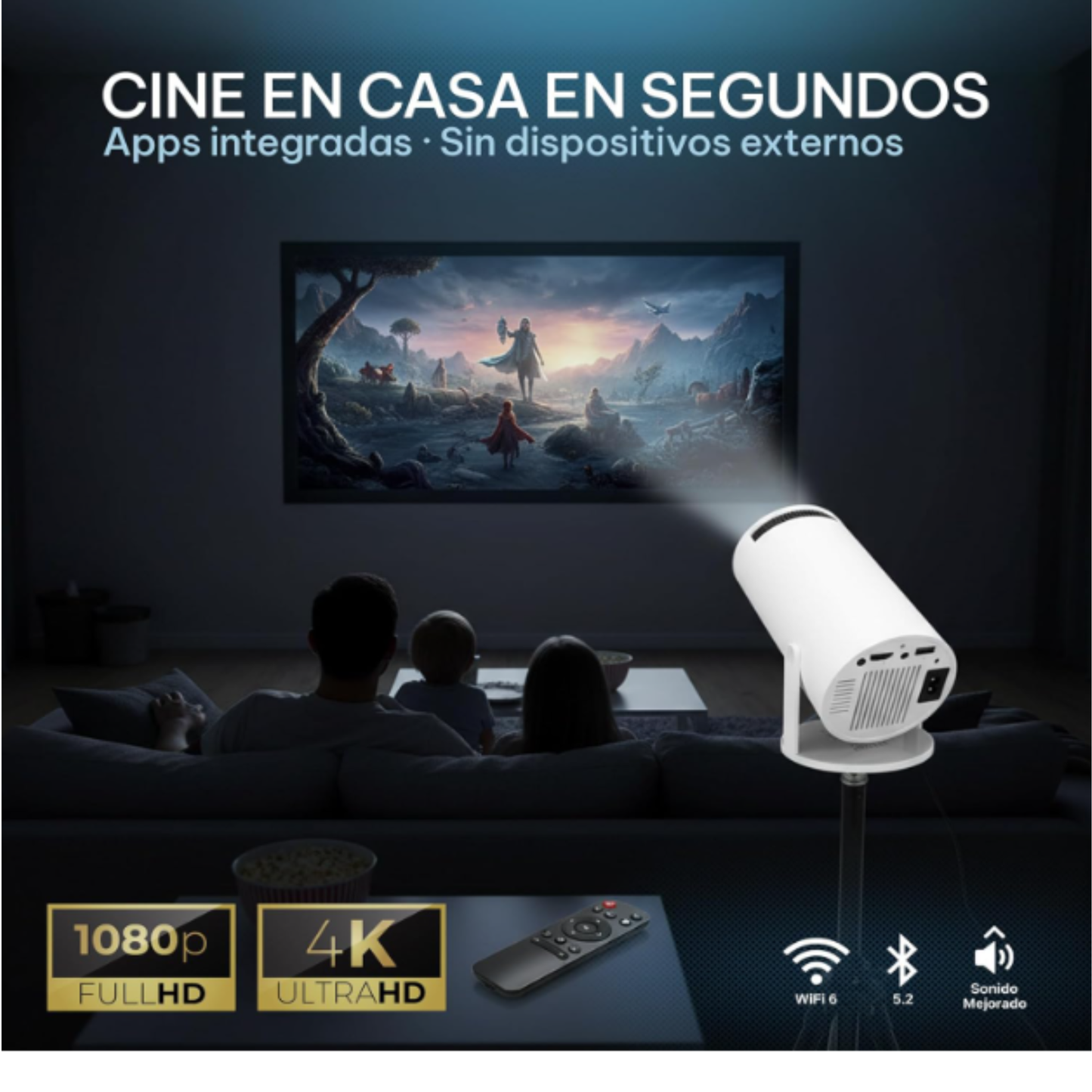 Proyector Portátil 4K